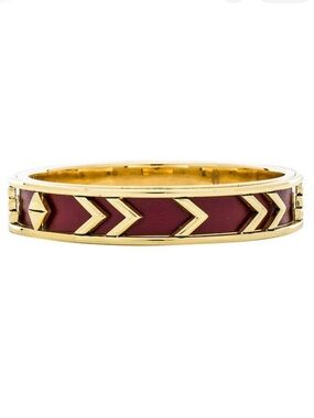 House of Harlow 1960 Aztec Bangle in Gold and Sangria